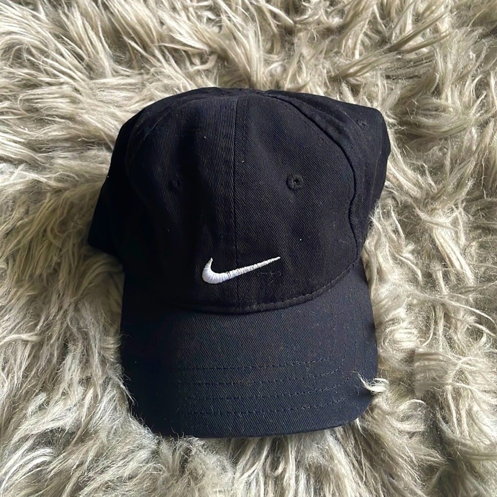 Black Nike Infant adjustable Velcro hat